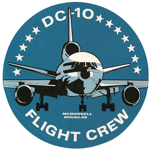 DC-10 Flight Crew sticker