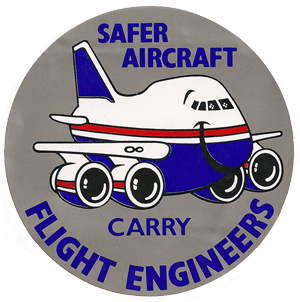 B747 Flight Engineer sticker van BA